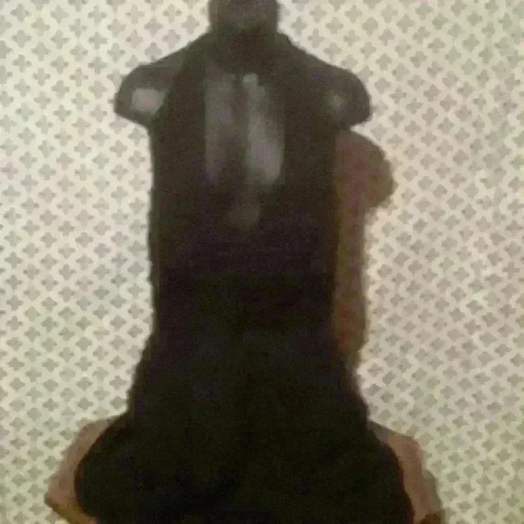 Black JONES NEW YORK DRESS halter neck dress size 12 - Picture 1 of 5